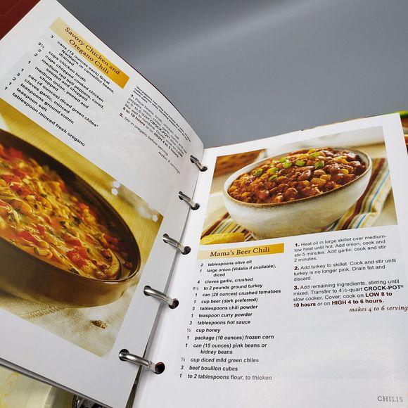 Rival Cookbook Crock Pot Slow Cooker 500 Recipes Collection Binder Divider Tabs - Picture 12 of 14